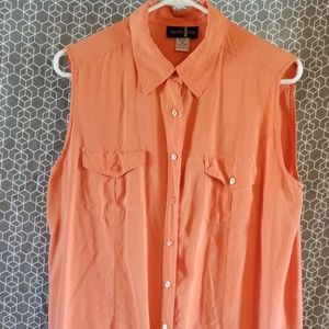 Silk sleeveless womens top